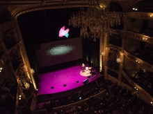 Agi Haines on stage at KIKK 2016