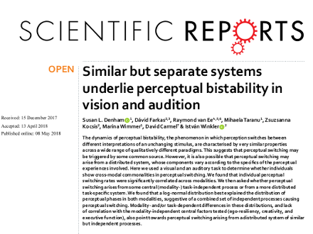 Mihaela Taranu and colleagues publish in Nature's Scientific Reports