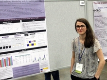 Mihaela Taranu presenting her poster